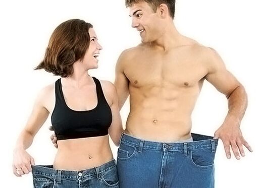 the result of both women and men losing weight