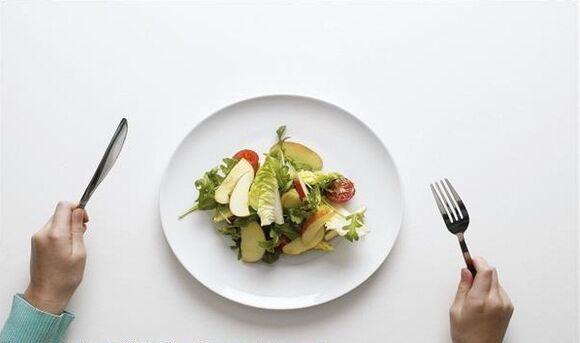 Put in small portions when losing weight