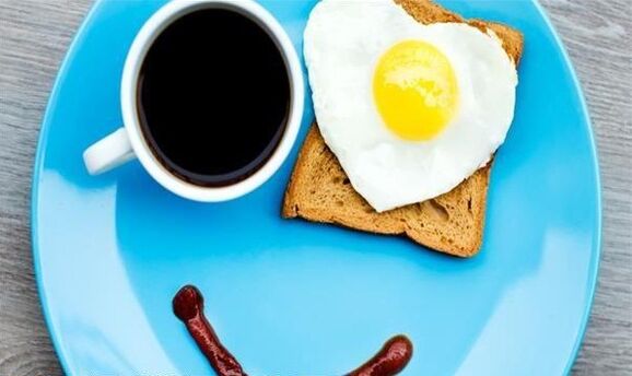 Real breakfast when losing weight